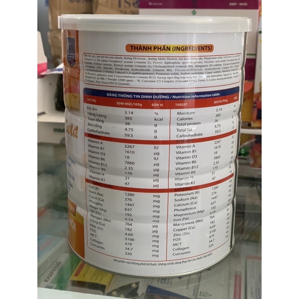 Sữa nghệ phục hồi sức khoẻ sau sinh và phẫu thuật Dr.Celine Turmeric Gold 900g