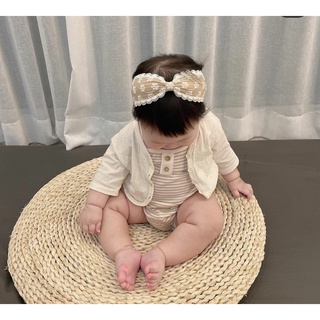 Phụ kiện turban nơ hoa nội địa hàn quốc