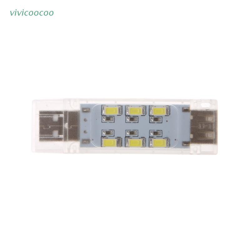 Đèn Đọc Sách Usb 12 Bóng Led Hai Mặt Mini Dùng Khi Đi Cắm Trại