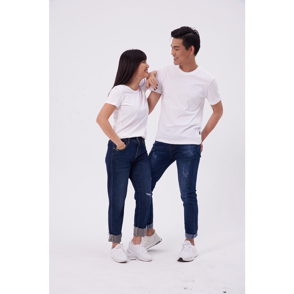 Áo thun nam/nữ Rhino trơn cổ tròn (100% COTTON), tone cơ bản