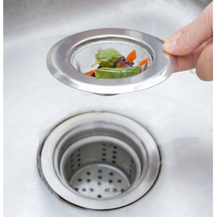 Dụng cụ lọc rác bồn rửa chén, nhà tắm inox không rỉ
