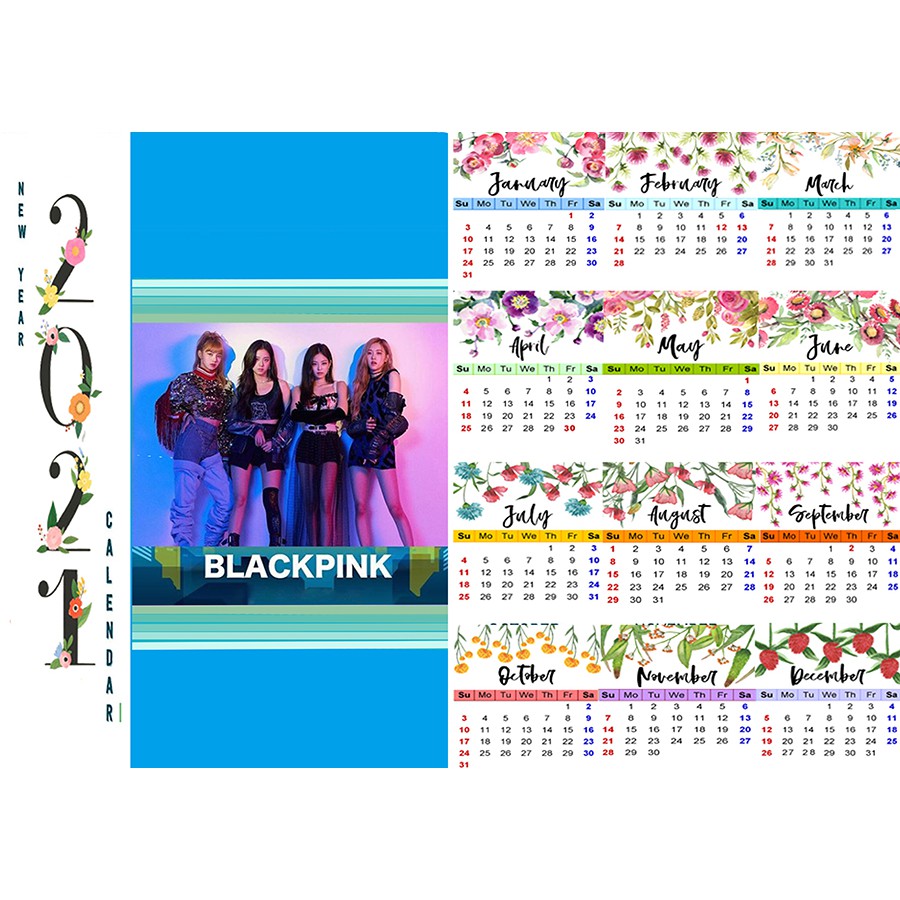 Lịch tường 2022 blackpink idol kpop LA3 size A3