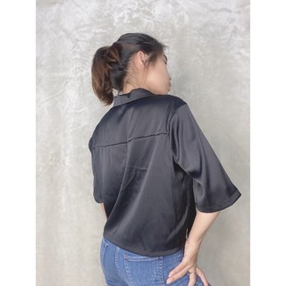 áo kí giả form over croptop