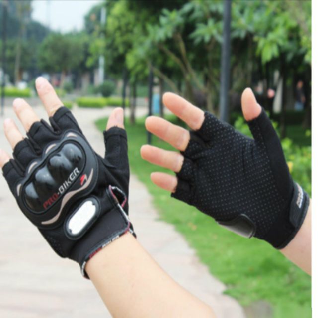 Găng Tay Xe Máy Hở Ngón