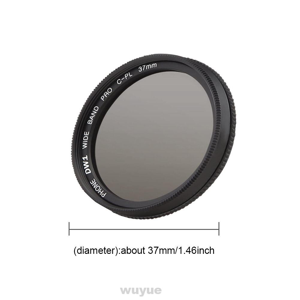 37MM Universal Portable External Clip On Photography Circular Polarizer CPL Filter Phone Camera Lens