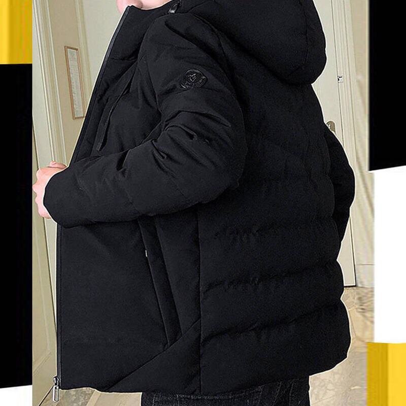 Áo phao nam có mủ phong cách hàn quốc