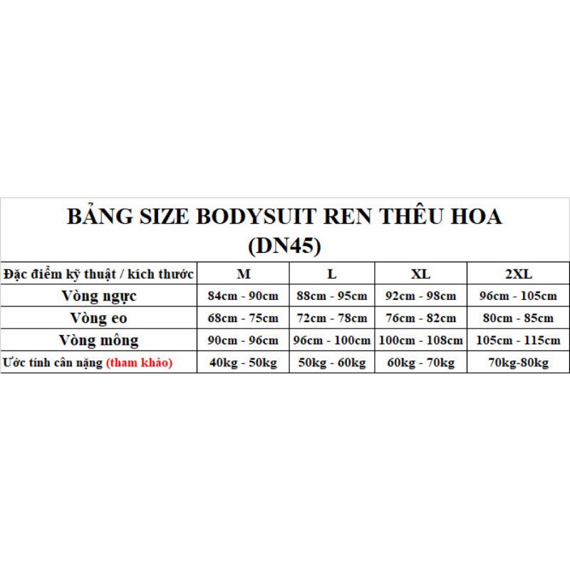 _DN45_Bodysuit ren thêu hoa