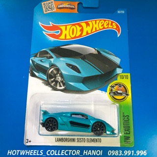 Giảm giá Xe Hot Wheels - Lamborghini Sesto Elemento Xanh - BeeCost