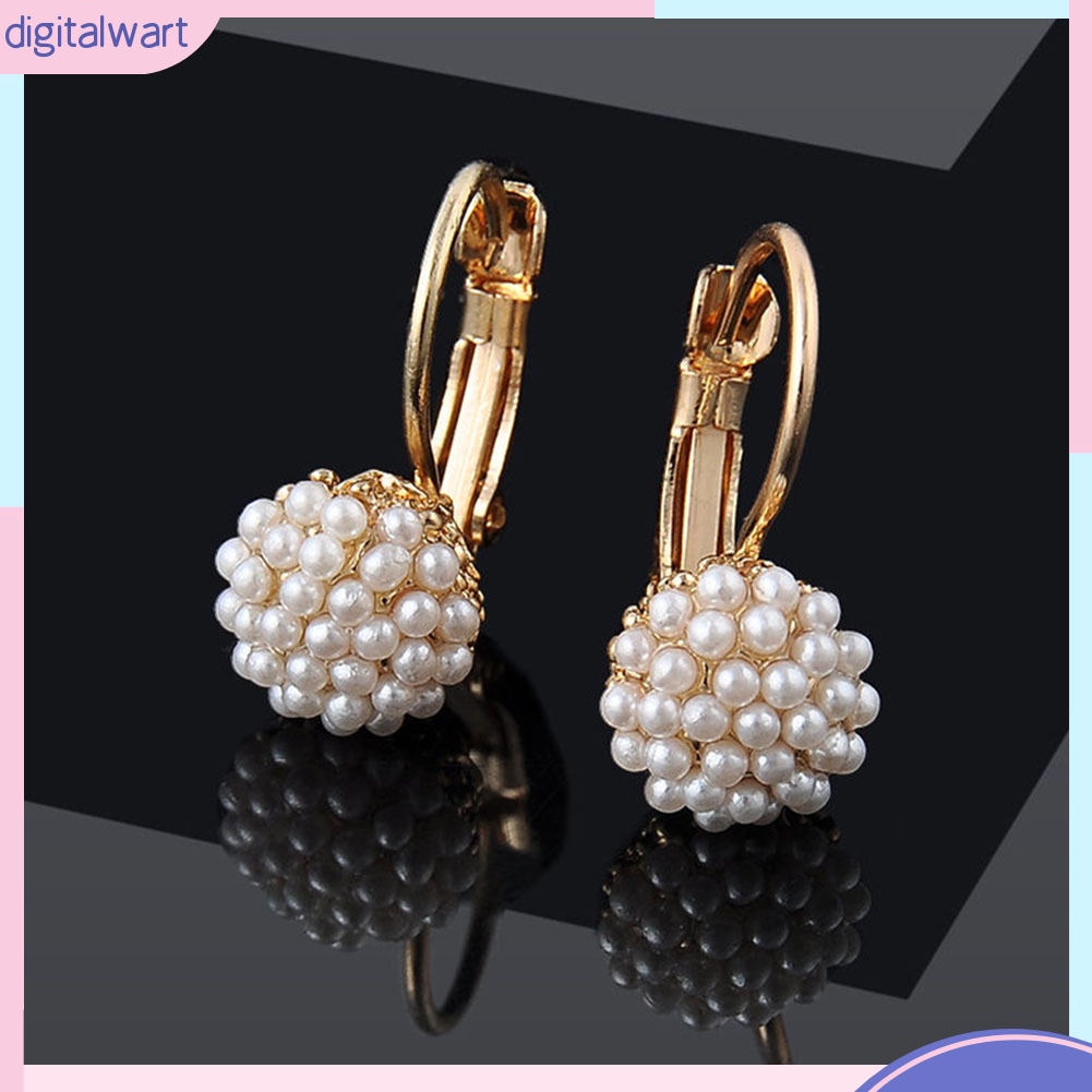 Đôi khuyên tai nữ đính hạt ngọc trai nhân tạo sang trọng cá tính dành cho nữ