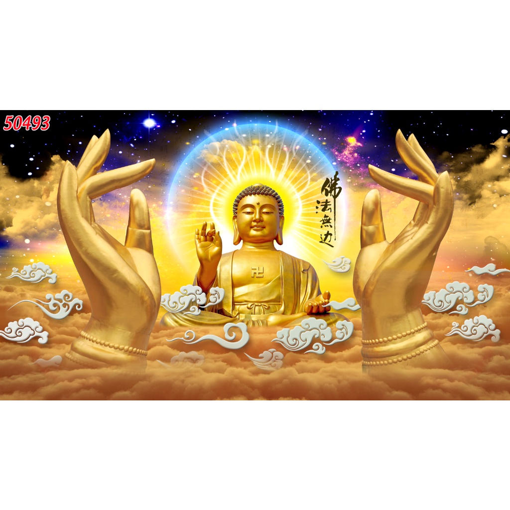 Tranh dán tường 3d trang trí cho phòng thờ