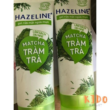 Sữa rửa mặt ngừa mụn sáng da HAZELINE Matcha Tràm Trà | Nghệ Hoa Cúc | Matcha & Lựu Đỏ 50g / 100g