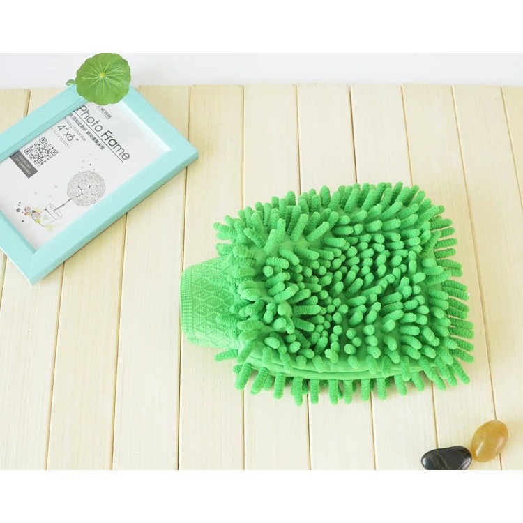 GĂNG TAY RỬA XE Ô TÔ, BAO TAY SIÊU MỀM SỢI MICROFIBER SIÊU SẠCH AN TOÀN CHO TAY