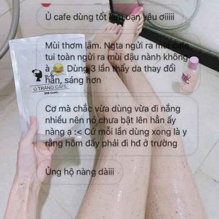 Ủ trắng toàn thân cafe và sữa gạo