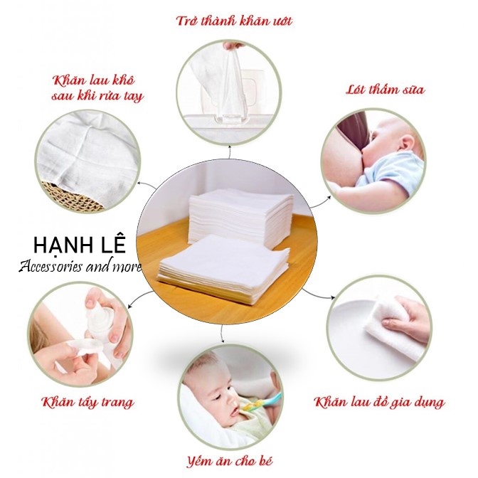 Lô 200 khăn khô tiệt trùng PA dùng trong Spa, chăm sóc cá nhân, dùng để lau mặt và rửa mặt tốt