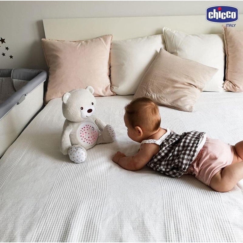 Gấu ôm phát nhạc Chicco - Bạn đồng hành giúp con giấc ngủ dịu êm