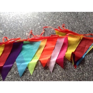50 MÉT - Cờ dây ngũ sắc, Cờ dây treo lễ hội, Cờ đuôi nheo, Cờ cây cảnh báo, Cờ tan giác nhiều màu - 1 CUỘN = 10M