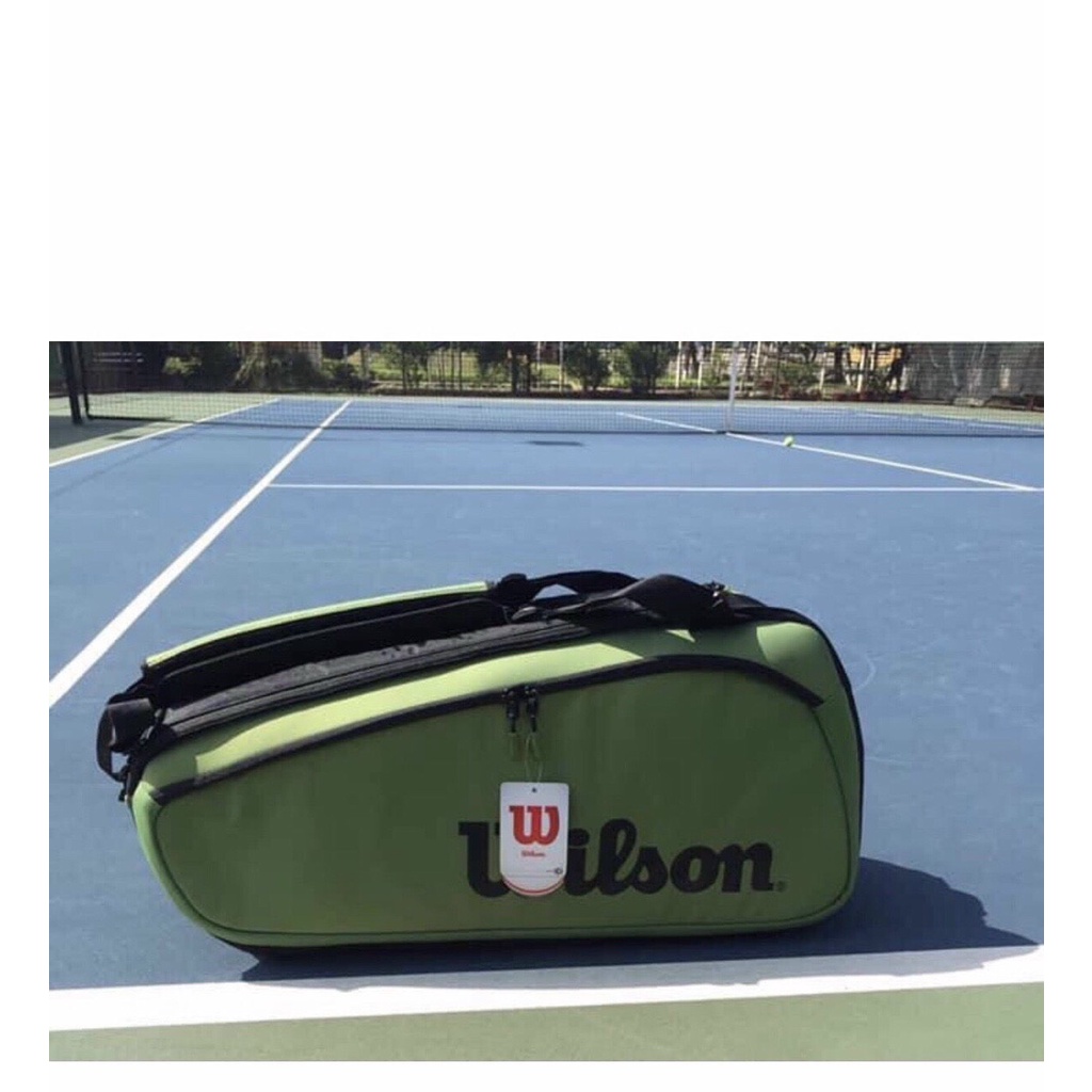 TÚI TENNIS WILSON SUPER TOUR BLADE V8 MẪU MỚI MÀU XANH