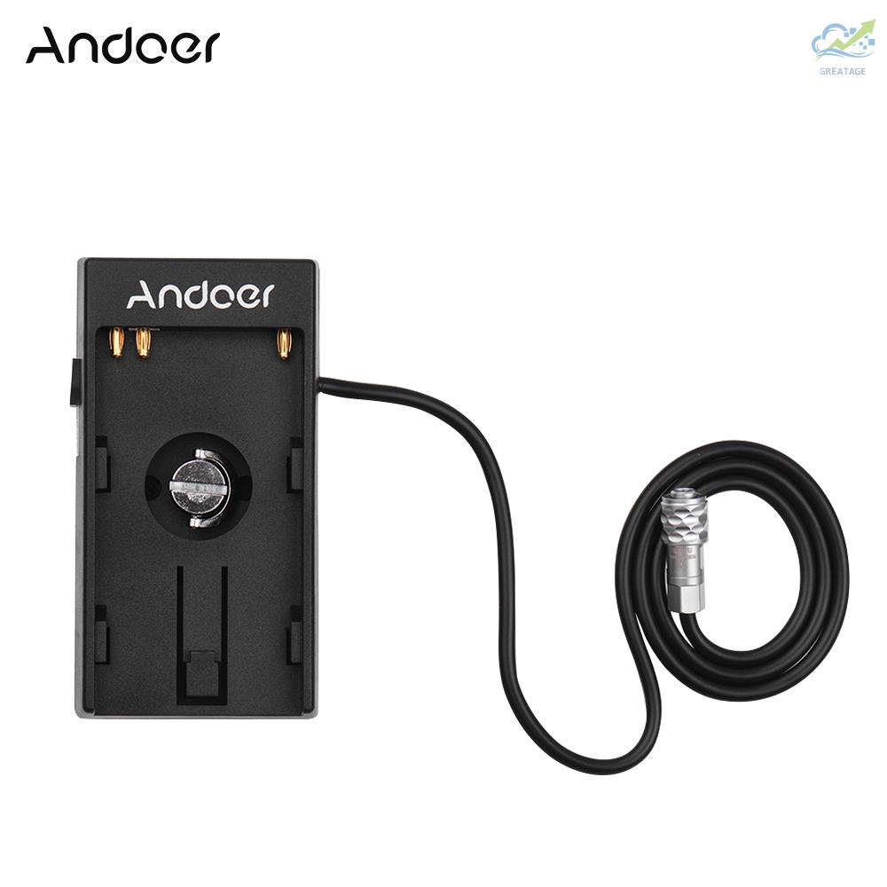 GG Andoer Camera DV Battery Power Supply Mount Plate Adapter with 1/4 Inch Screw for Blackmagic Cinema Pocket Camera BMPCC 4K for  BP-U30 U60 U90 BP-U Battery