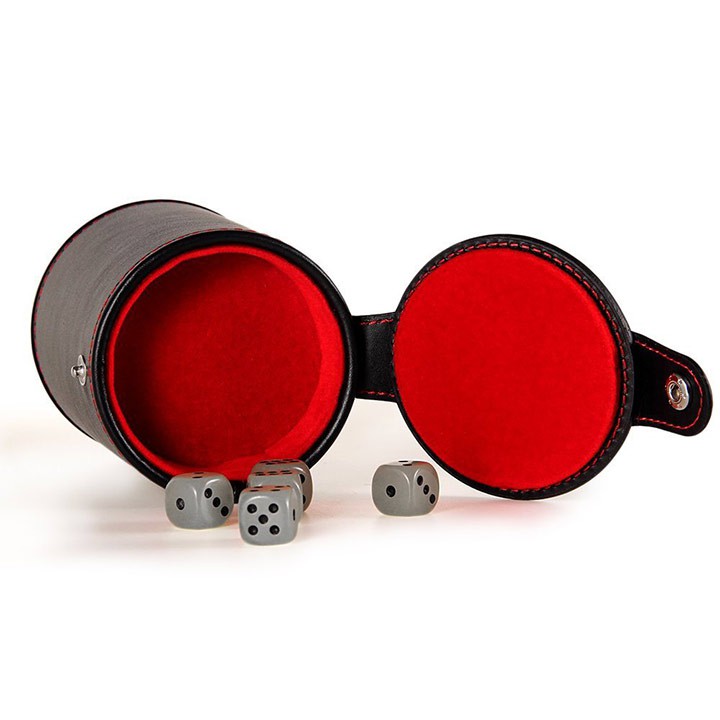 Bộ lắc xí ngầu cao cấp kèm 5 viên xúc xắc