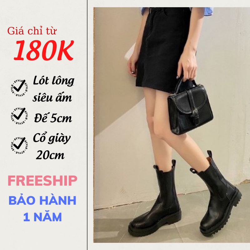 Boot Nữ Cổ Cao, Bốt Nữ Thời Trang Cao Cổ Hot Trend Mẫu Mới 2022 Sun.z - Gia Dụng Thông Minh