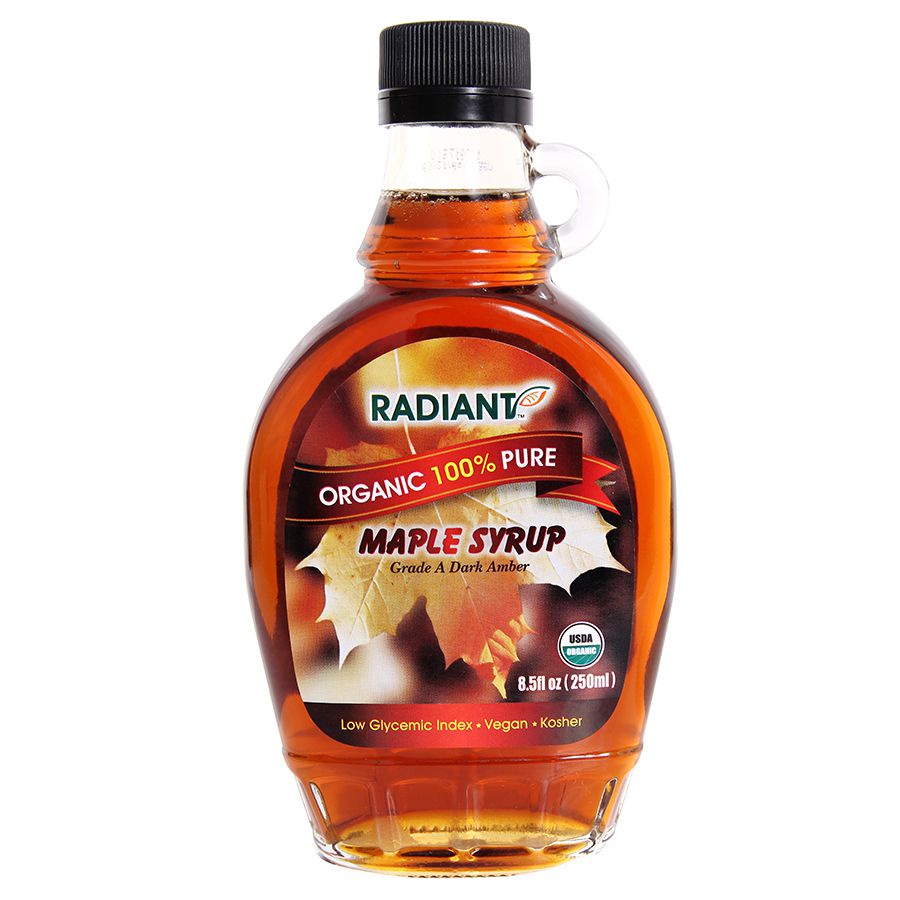 Xi rô cây phong hữu cơ Maple Syrup  250ml (Cofradex - Radiant)