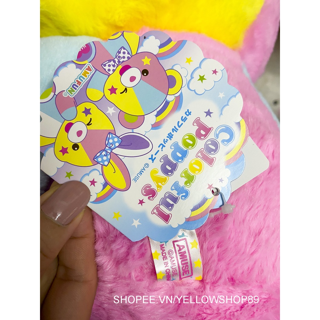 Gấu bông cao cấp Colorful Poppys Gấu Thỏ 7 màu