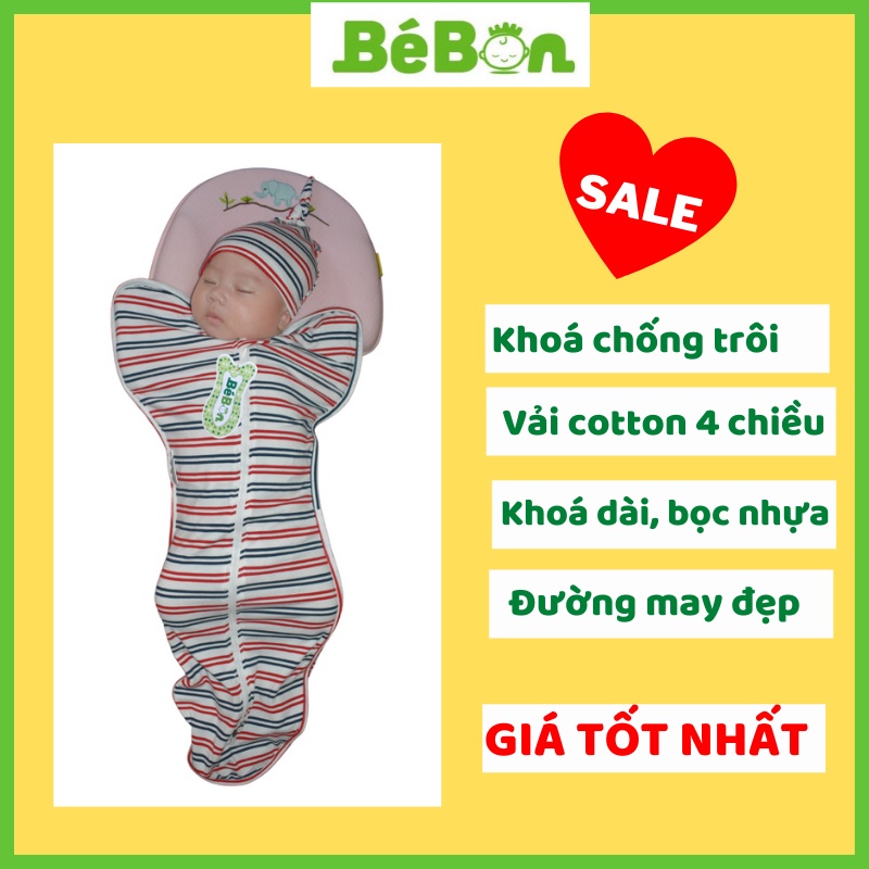 SIZE S NHỘNG CHŨN BÉ BON Ủ KÉN CHO BÉ FREESHIP TÚI NGỦ CHỐNG GIẬT MÌNH VẢI COTTON NHIỀU MẪU GIỐNG COCOON