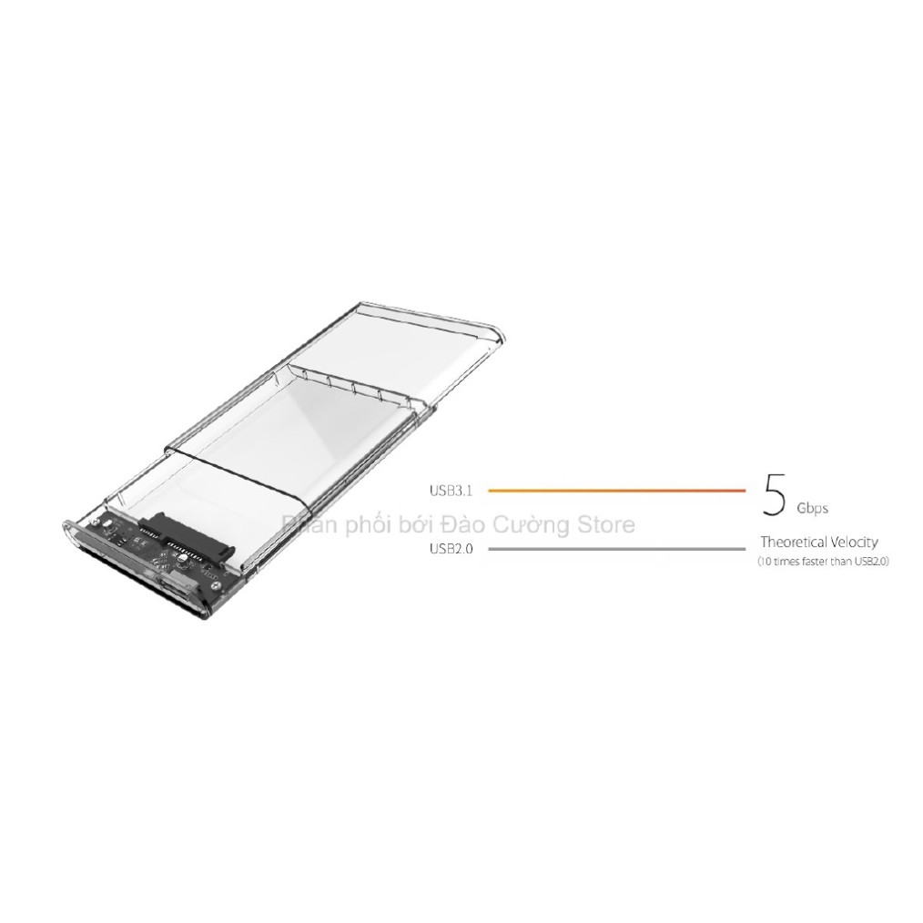 Đầu Đọc Ổ Cứng 2139U3 ORICO HDD SSD 2.5inch Box Trong Suốt