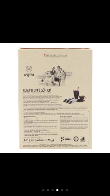 Cà Phê Hoà Tan Trung Nguyên Legend Sữa Đá Hộp 5 Gói x 25gram | BigBuy360 - bigbuy360.vn