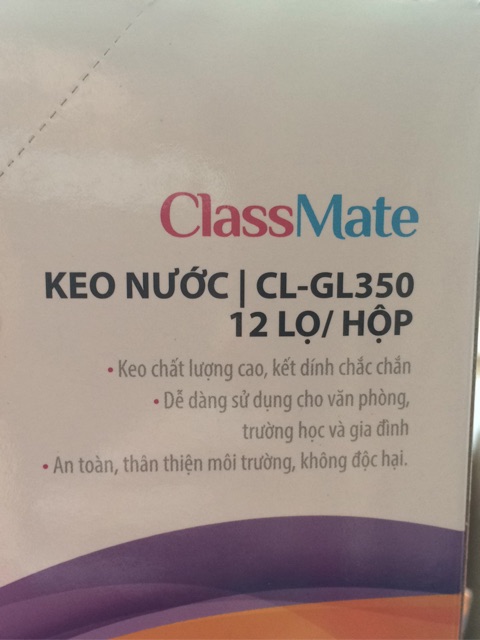 Keo nước classmate 35ml