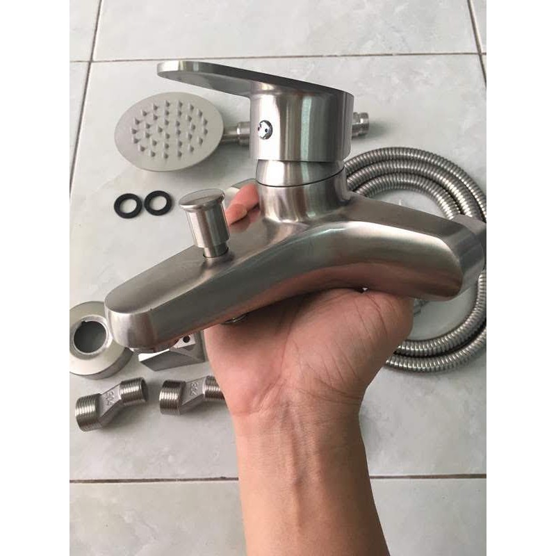 Bộ vòi sen tắm nóng lạnh Inox SUS 304 Roxanee -Thái Lan BSTL-8158