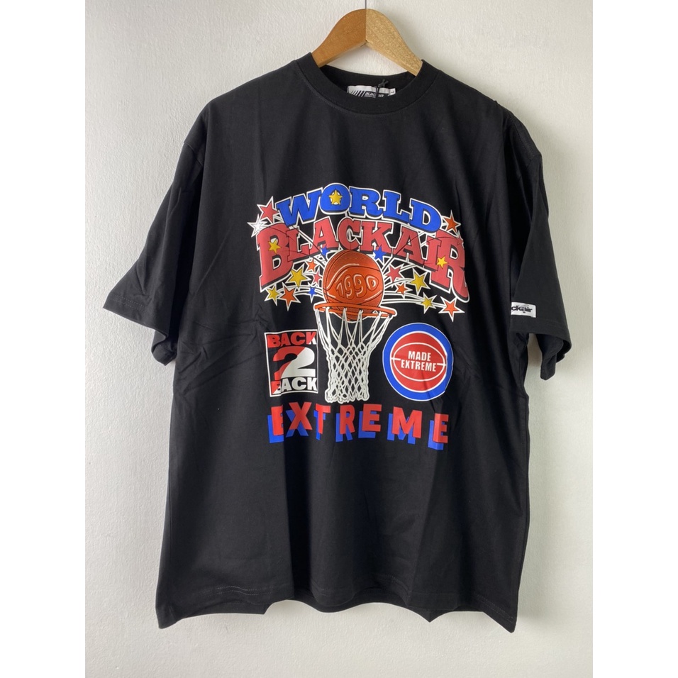 Áo thun bóng rổ vintage unisex Blackair