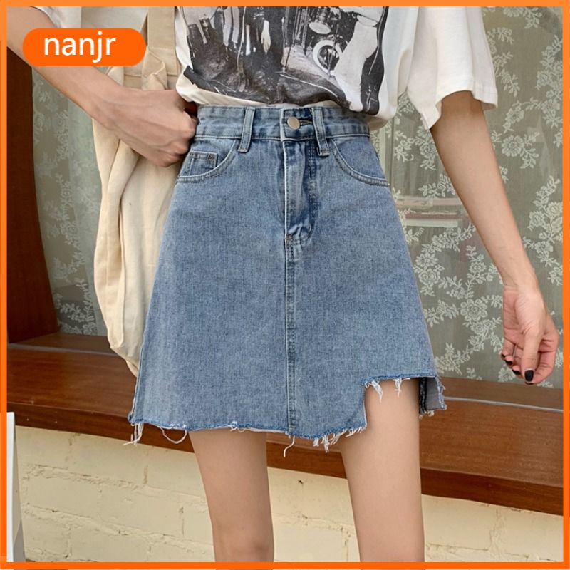 Korean Style High Waist Denim Skirt Summer Summer Fashion