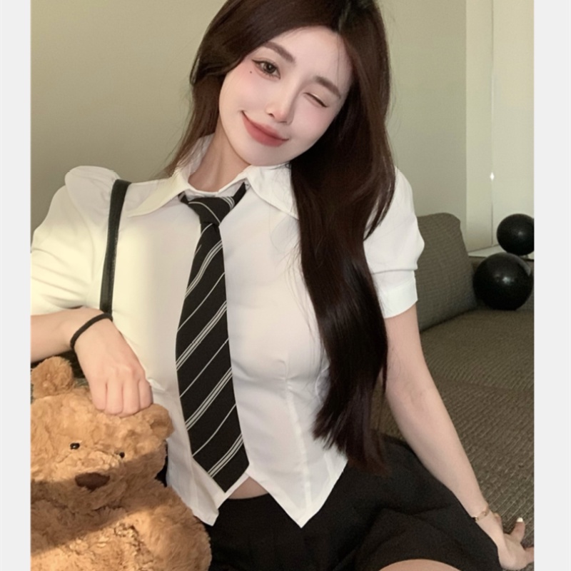 Áo Sơ Mi Ngắn Tay Phong Cách Preppy