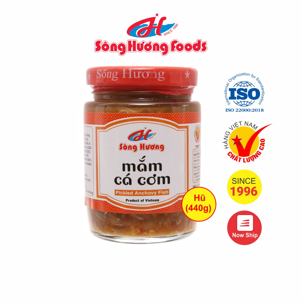 Mắm Cá Cơm Sông Hương Foods Hũ 440g - Làm quà Tết , ăn kèm chả lụa