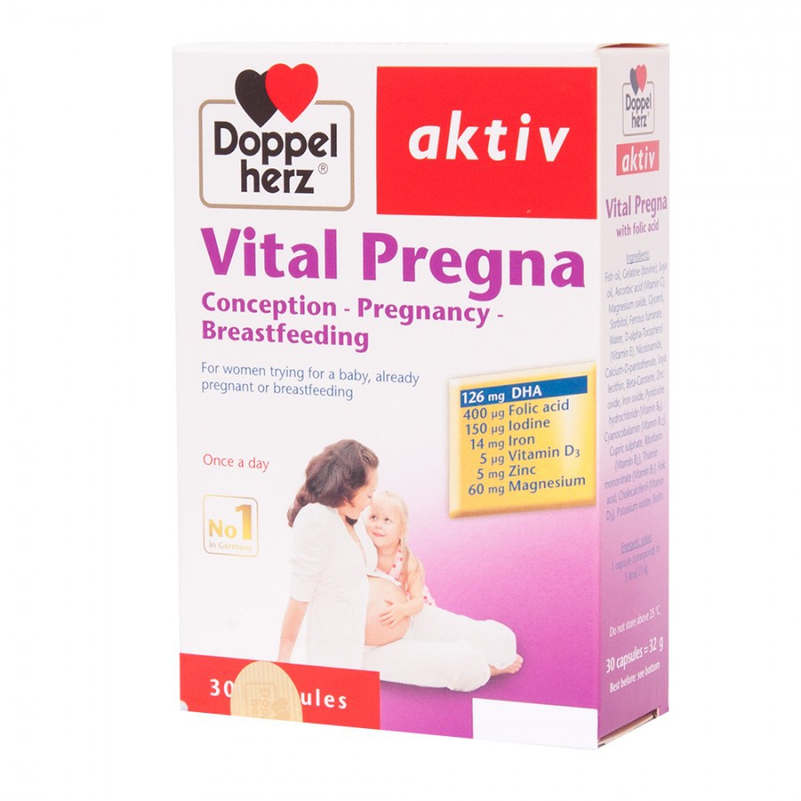 VITAL PREGNA DoppelHerz - Vitamin và khoáng chất cho phụ nữ mang thai