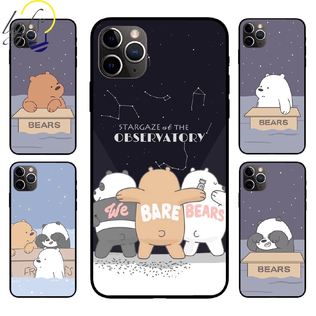 Ốp điện thoại nhựa dẻo iPhone11 Pro Max 11 Pro 11 XS MAX XR X 7 8 6 iPhone6s in hình hoạt hình ngọt ngào We Bare Bears