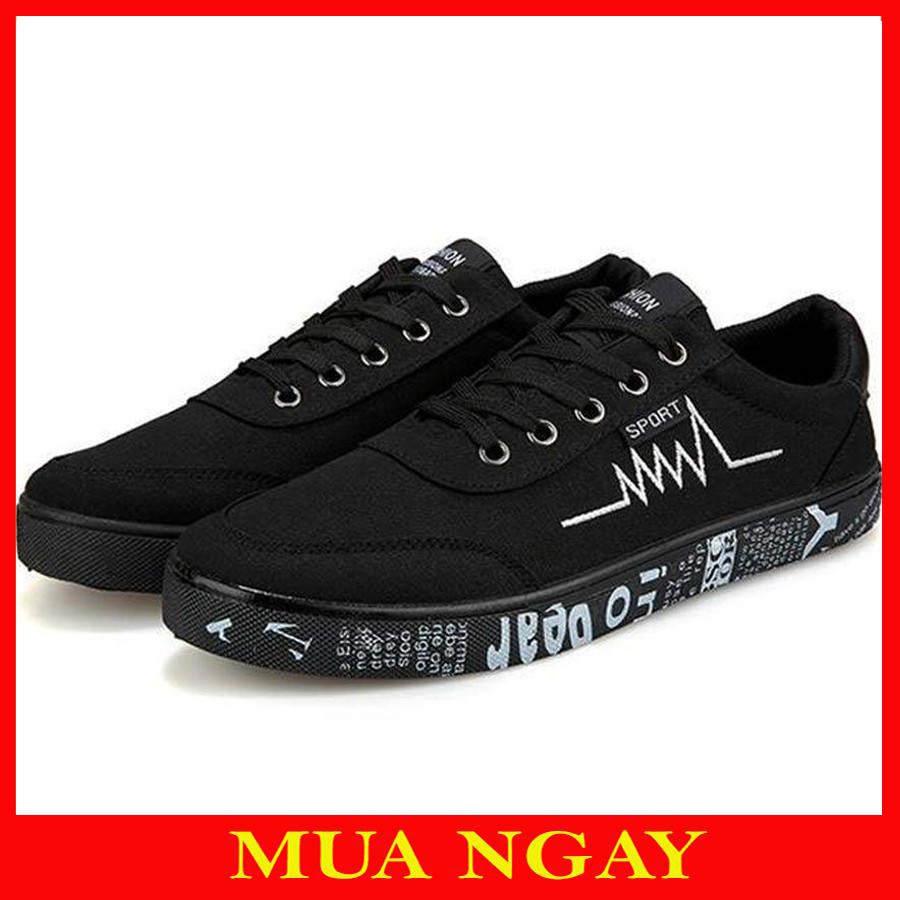 Giày Thể Thao Sneaker Nam Nhịp Tim Viền Chữ Mẫu Mới BT13