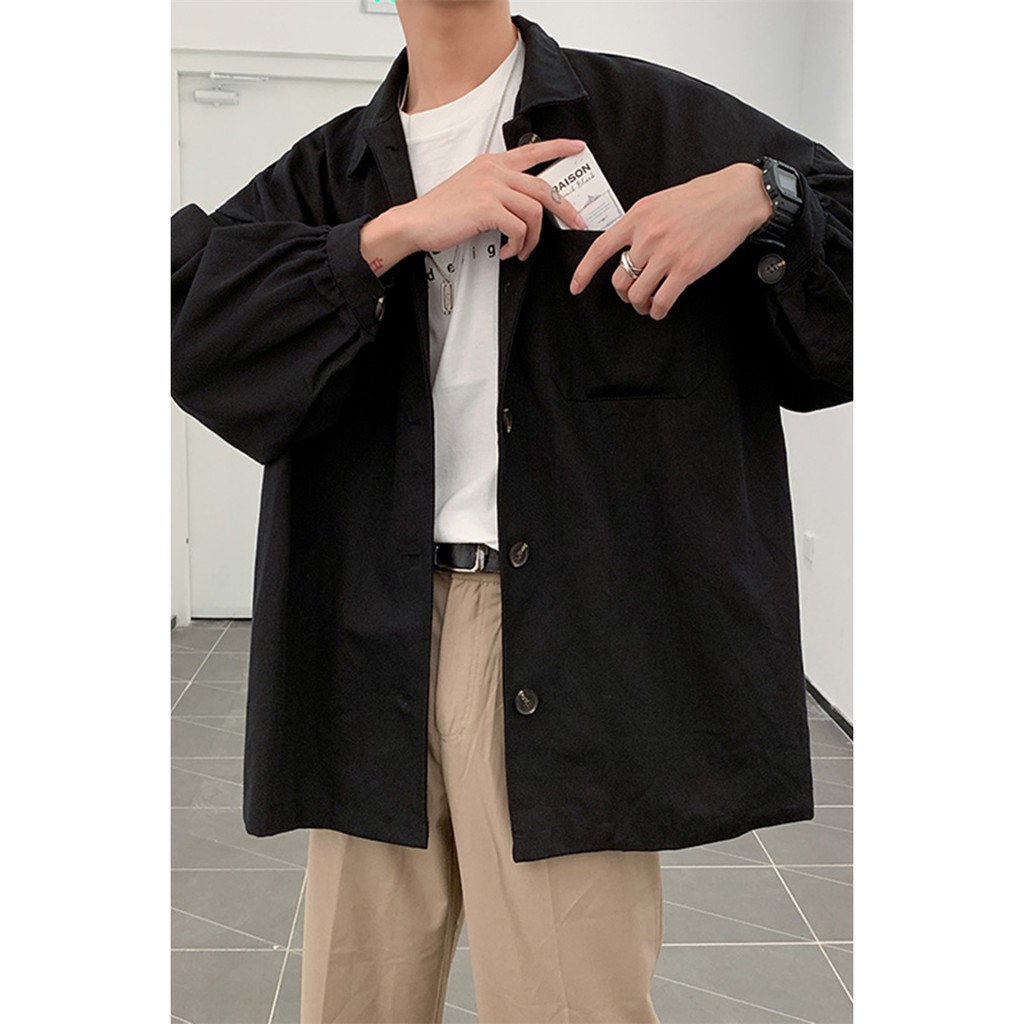 Áo khoác Nam dáng rộng Hàn Quốc
