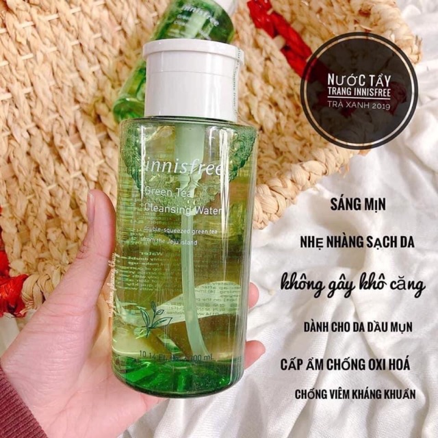 Nước Tẩy Trang Trà Xanh INNISFREE Grean Tea Cleansing Water