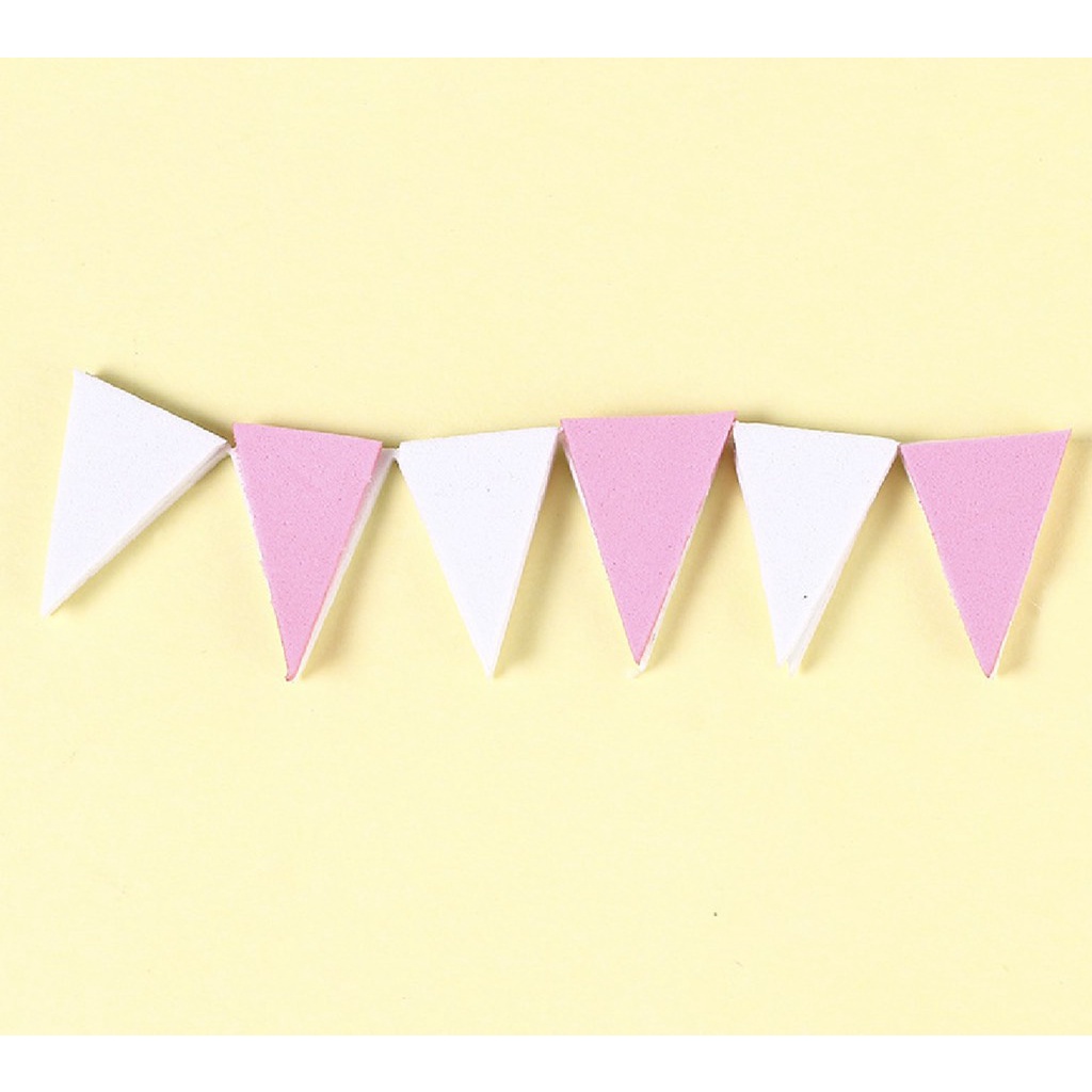 10 dây tam giác xốp trang trí bánh kem