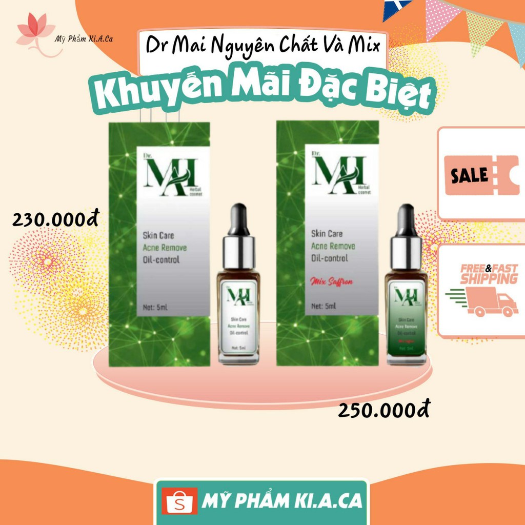 Serum sạch mụn Dr Mai 5ml, lựa chọn hoàn hảo cho làn da mụn