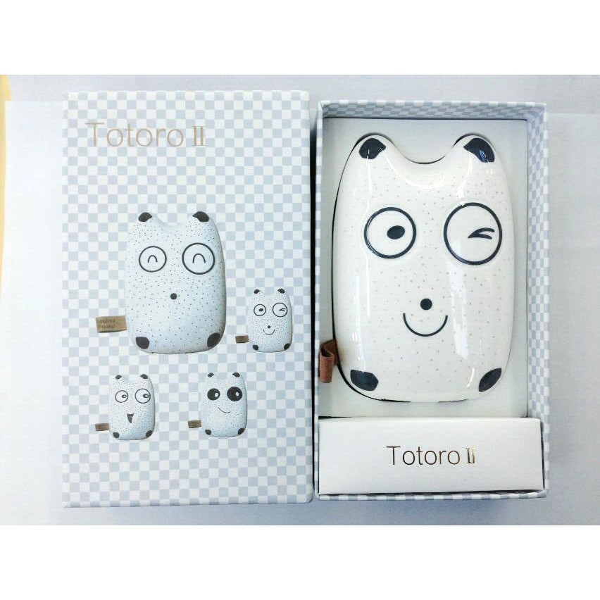 Sạc Dự Phòng,pin dự phòng Totoro II 12000mAh Hình Dạng Răng Sữa Em Bé, Đầu Ra USB Kép, Hổ Trợ Sạc Nhanh 2A