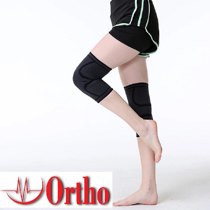 Băng, đai bảo vệ đầu gối thể thao, thun giãn, thương hiệu Ortho  DG1
