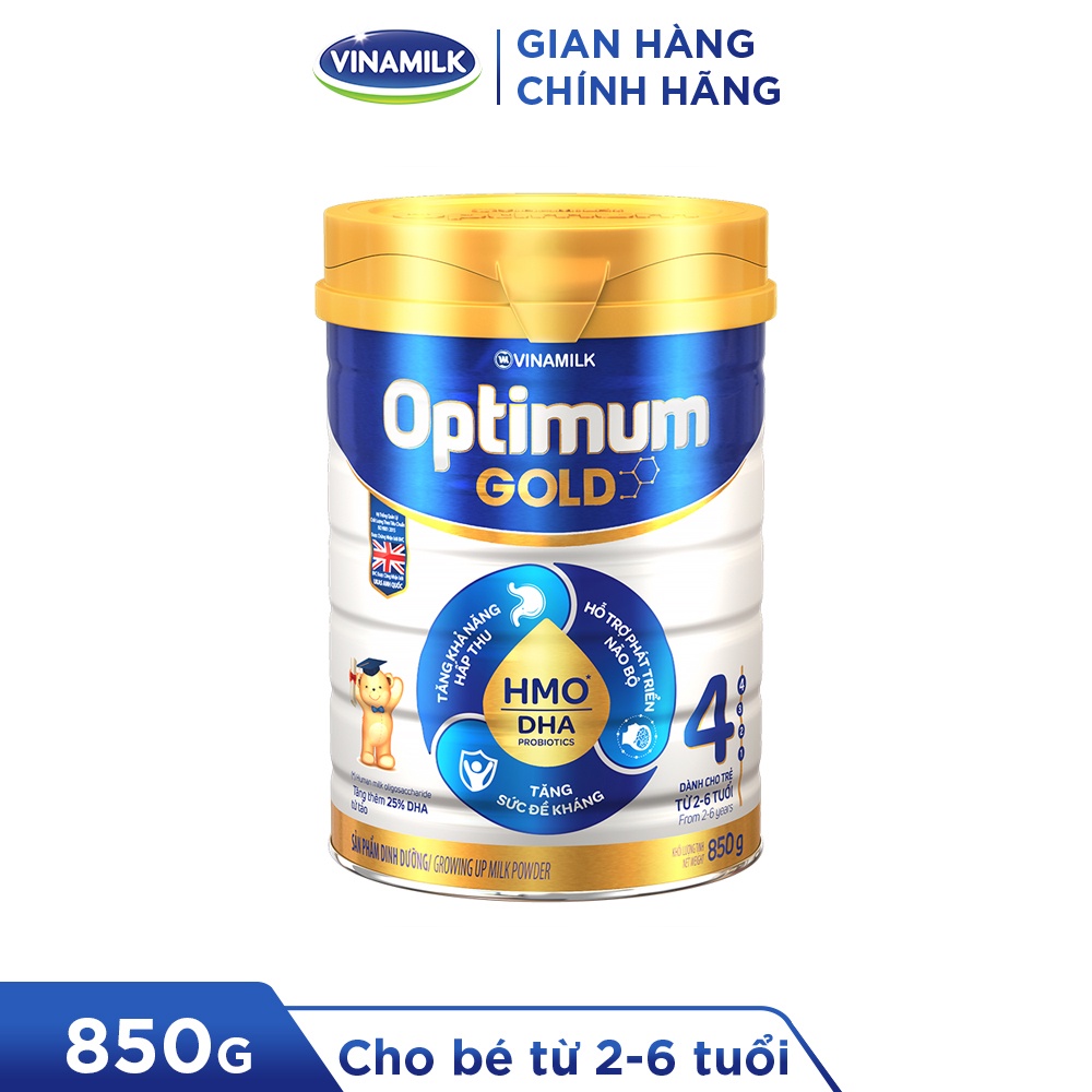 Sữa bột Vinamilk Optimum Gold 4 850g