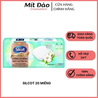 Bông tẩy trang Silcot cao cấp 20 miếng/hộp