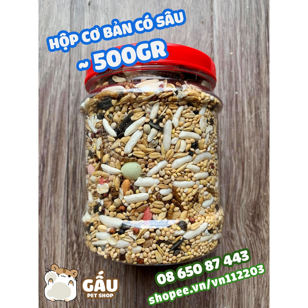 Thức ăn trộn Gấu Pet Shop 500gr