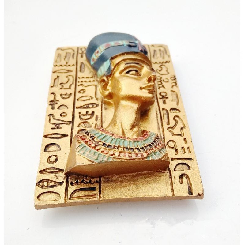 Nam châm trang trí cửa tủ lạnh hình Pharaoh/ nữ hoàng Ai cập 3D chất liệu nhựa resin