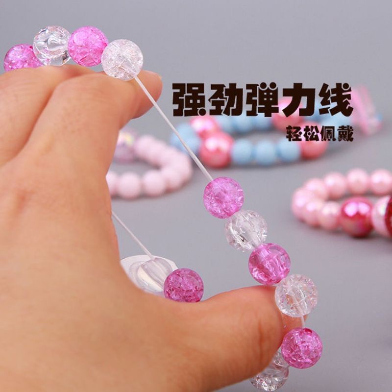 Phụ kiện vòng tay kèm charm cho bé gái xinh xắn hình mèo Kitty ngựa Pony cầu vồng 7 màu