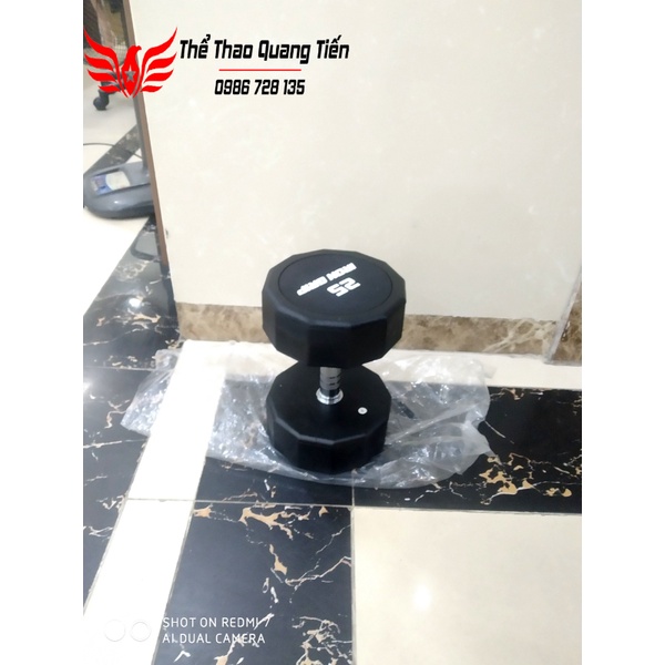 Tạ tay bọc cao su Iron Grip 30 kg (giá 1 quả)